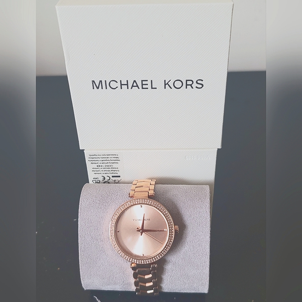 Rose gold watch